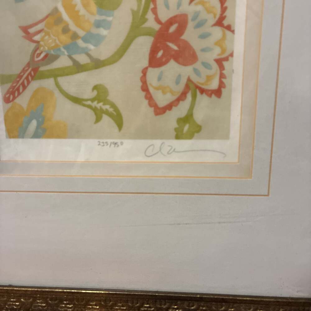 Chariklia Zarris Songbird Giclee Framed Print Signed & Numbered - Picture 5 of 5